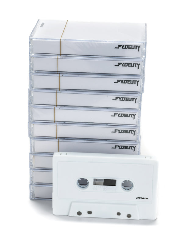 Cassette Tapes | Blank 60 Min 10-Pack | WHITE