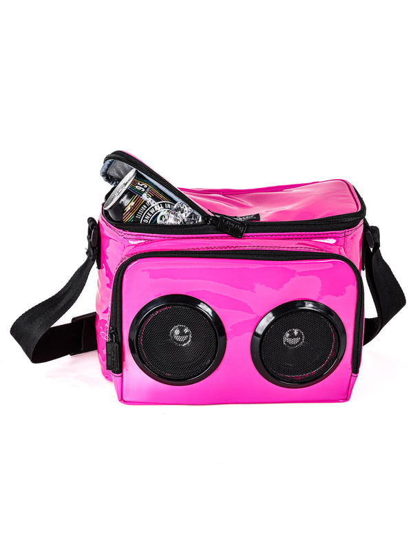 FI-HI Cooler | Bluetooth Speakers | 12-Can |Patent Pink