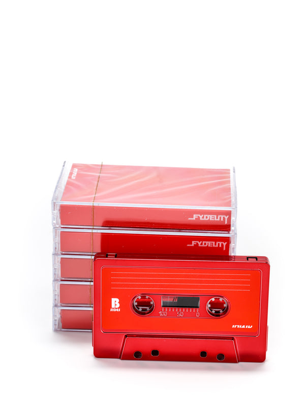 Cassette Tapes | Blank 60 Min 5-Pack | Red Chrome