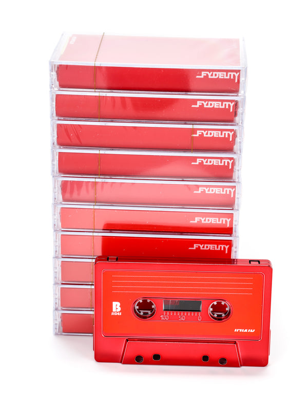Cassette Tapes | Blank 60 Min 10-Pack | Red Chrome