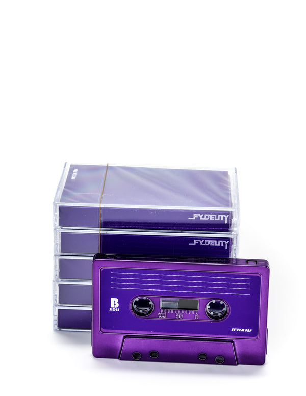 Cassette Tapes | Blank 60 Min 5-Pack | Purple Chrome