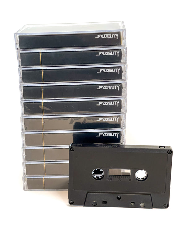 Cassette Tapes | Blank 60 Min 10-Pack | BLACK