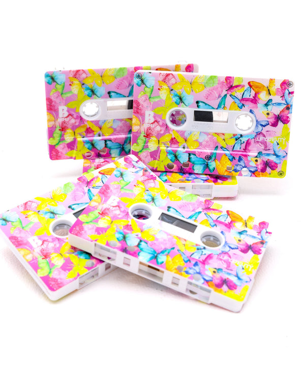 70340: Audio Cassette Tapes |Blank for Recording C-60 Minute |5pcs Brick |BUTTERYFLY