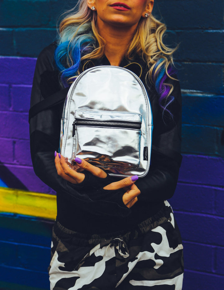 86229: Mini Backpack |Compact Fun Fashion Packs for Rollerskating, Festival, School, Beach |LUX MOONRAKER