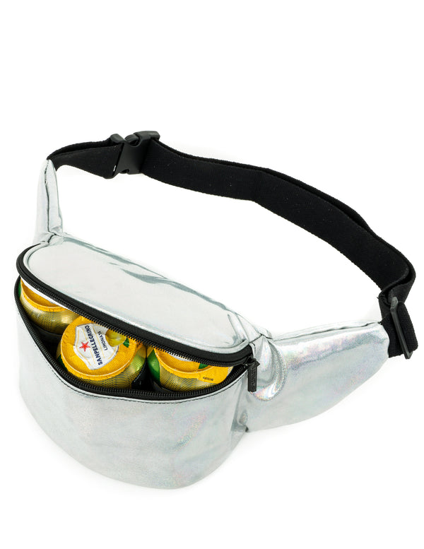 Fanny Pack | Insulated Cooler | Laser Silver