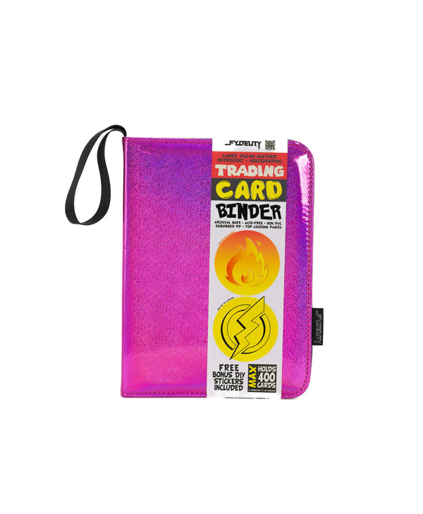 Trading Card Binder |4 Pocket| Laser Pink
