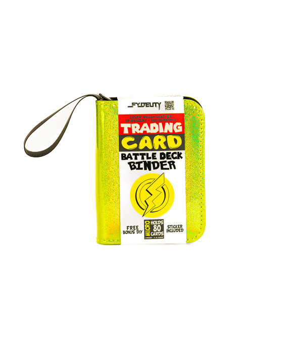 Trading Card Binder | Battle (80pcs) | Laser Yellow
