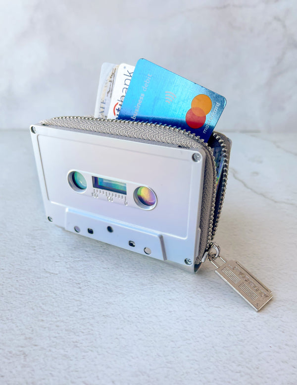 Retro Cassette Wallet | Electro Silver