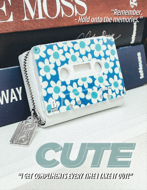 Mixtape Wallet |Blue Daisy