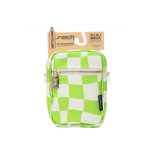 Mini Brick Bag | Crossbody | Recycled RPET | Groovy Green