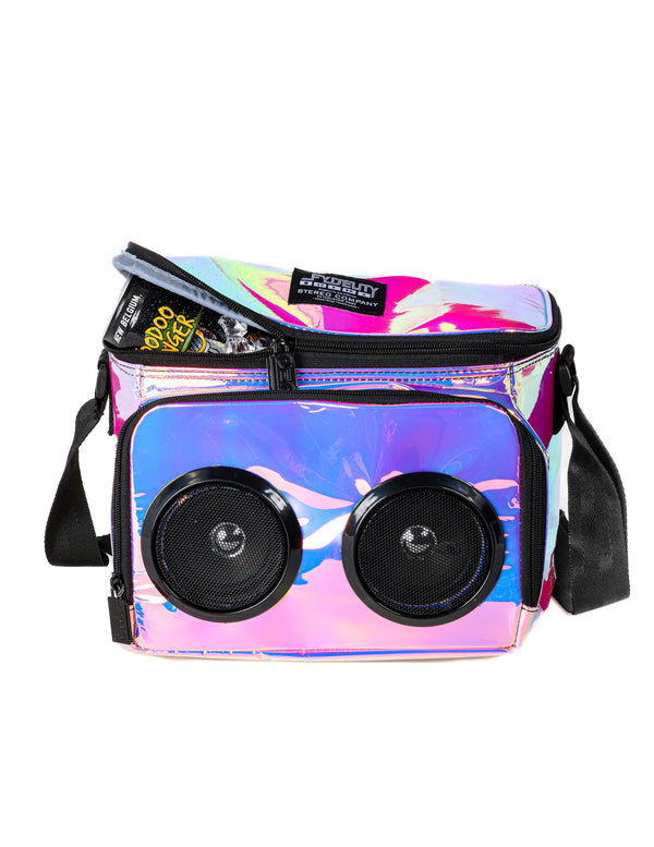 FI-HI Speaker 12 Can Cooler Bag | Mirridescent Pink