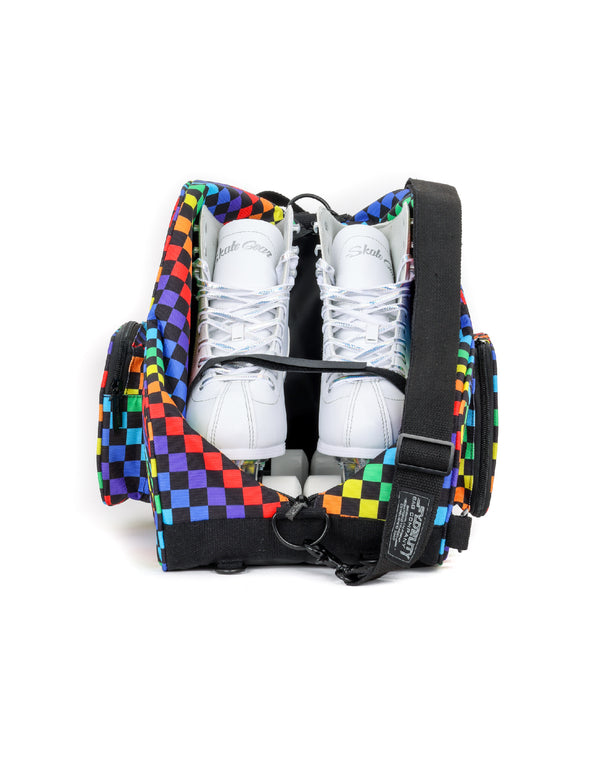 Roller Skate Backpack | Freewheelin' | INDY Rainbow Black
