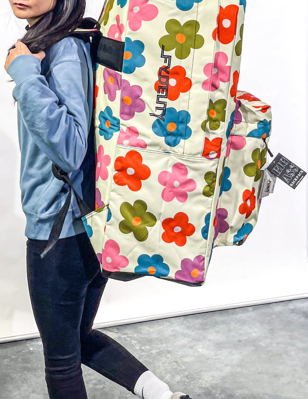 Big A$$ Backpack |900D rPET Recycled | Multi-Poppy
