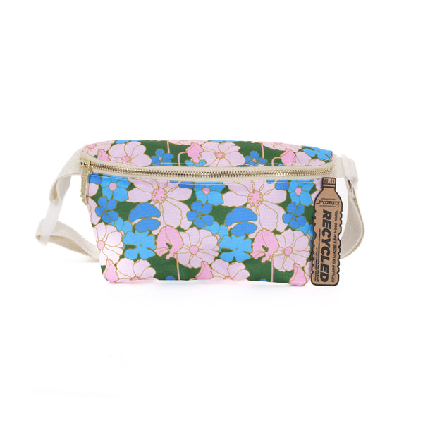 Fanny Pack | Slim | Recycled RPET | Floral Pink Blue
