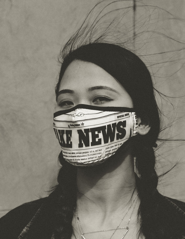 18039: Face Mask |Breathable Adjustable Premium Fabric Cover |Fake News