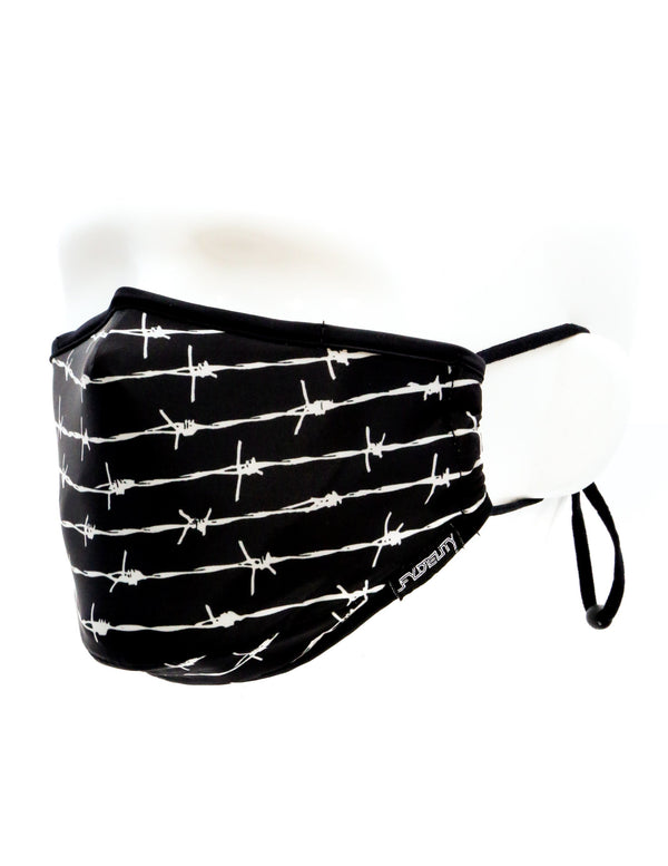18081: Face Mask |Breathable Adjustable Premium Fabric Cover |Barbed Wire
