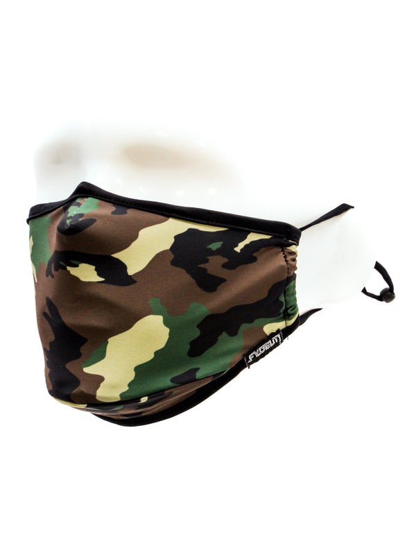 18087: Face Mask |Breathable Adjustable Premium Fabric Cover |Camo