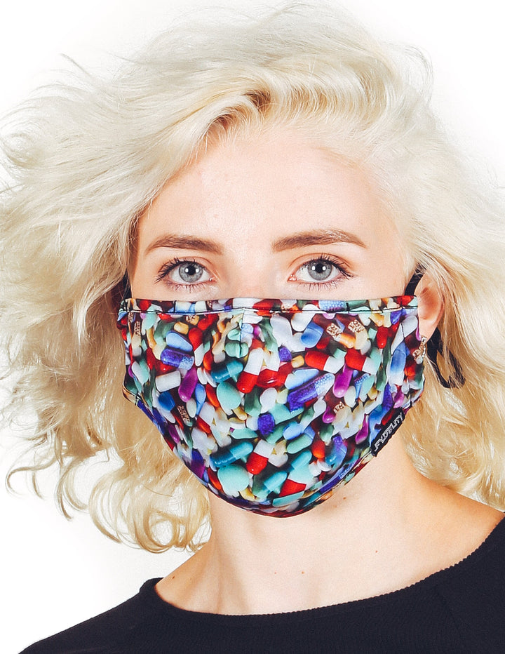 18204: Face Mask |Breathable Adjustable Premium Fabric Cover |LIL' PILLS