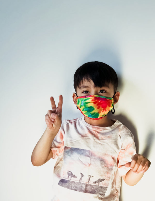 18599: Face Mask (KIDS |CHILD) |Breathable Adjustable Premium Fabric Cover |Tie-Dye 