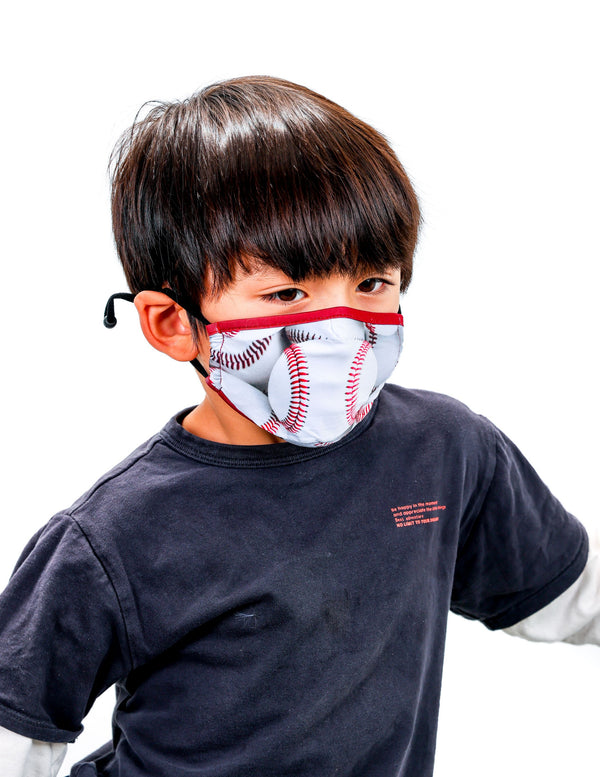 18643: Face Mask (KIDS |CHILD) |Breathable Adjustable Premium Fabric Cover |Baseball