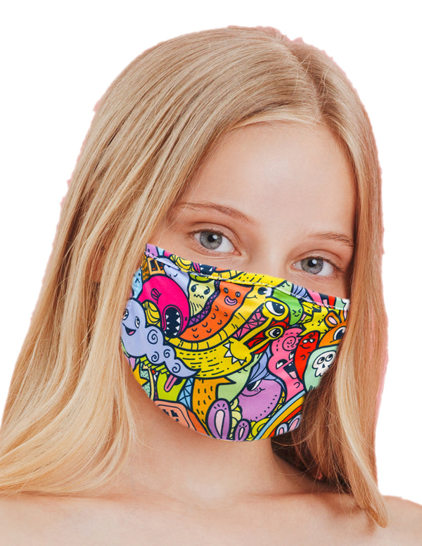 Premium Fabric Face Covering Mask | KIDS | Cup of Bows