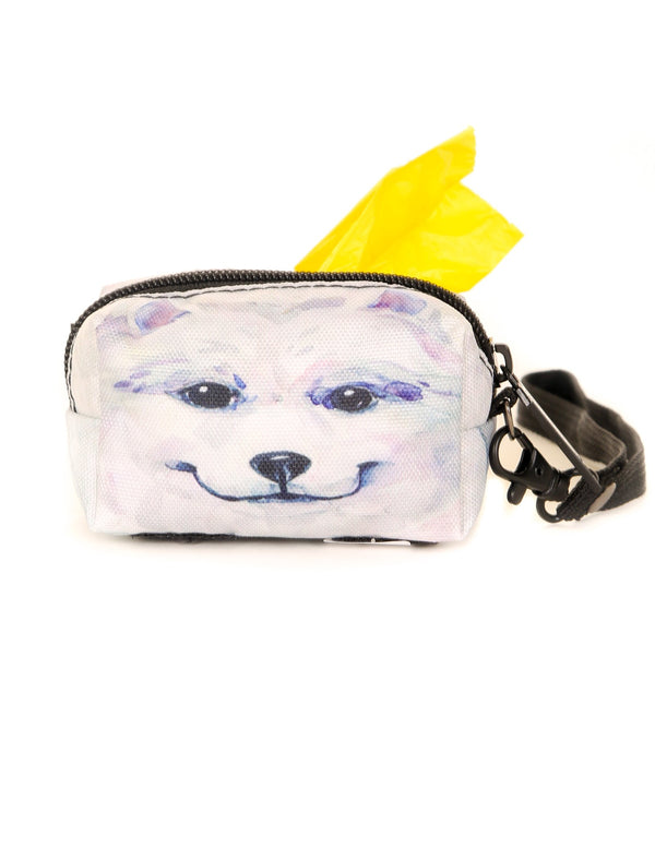30343: poopyCUTE: Doggy Waste Bag Holder for Fashionable Owner & Dog |DOGGIE Eskimo Dog
