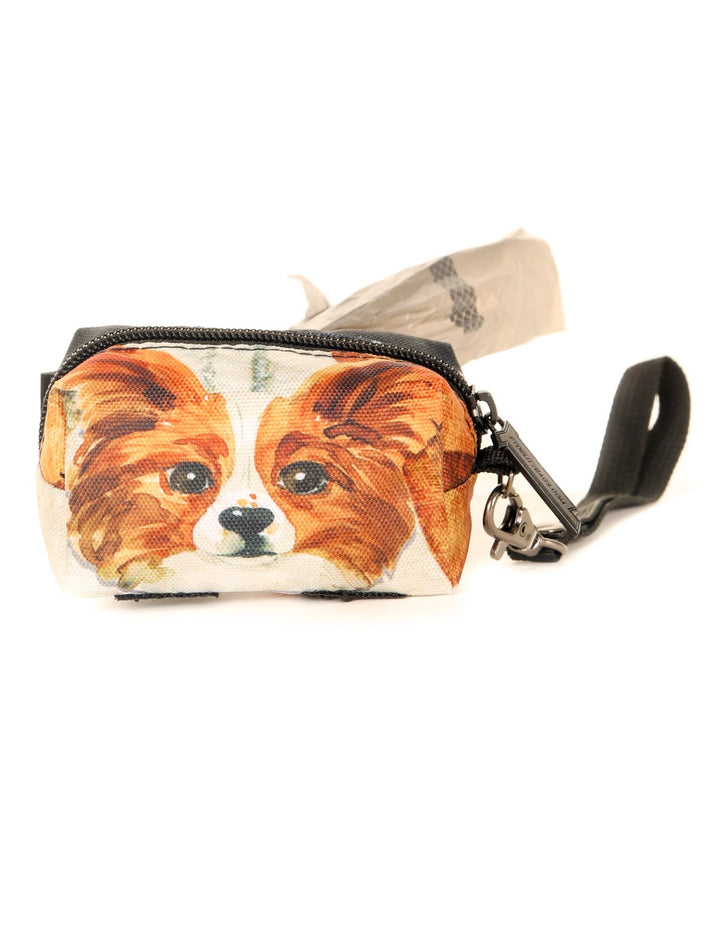 30346: poopyCUTE: Doggy Waste Bag Holder for Fashionable Owner & Dog |DOGGIE Papillion