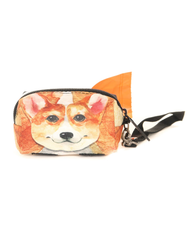 30350: poopyCUTE: Doggy Waste Bag Holder for Fashionable Owner & Dog |DOGGIE Akita Inu