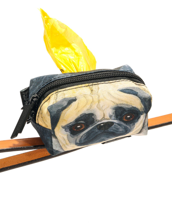 30358: poopyCUTE: Doggy Waste Bag Holder for Fashionable Owner & Dog |DOGGIE Pug