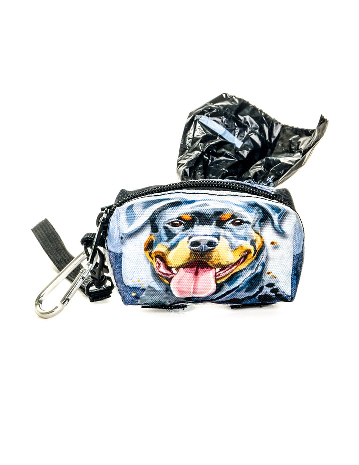 30361: poopyCUTE: Doggy Waste Bag Holder for Fashionable Owner & Dog |DOGGIE Rottweiler