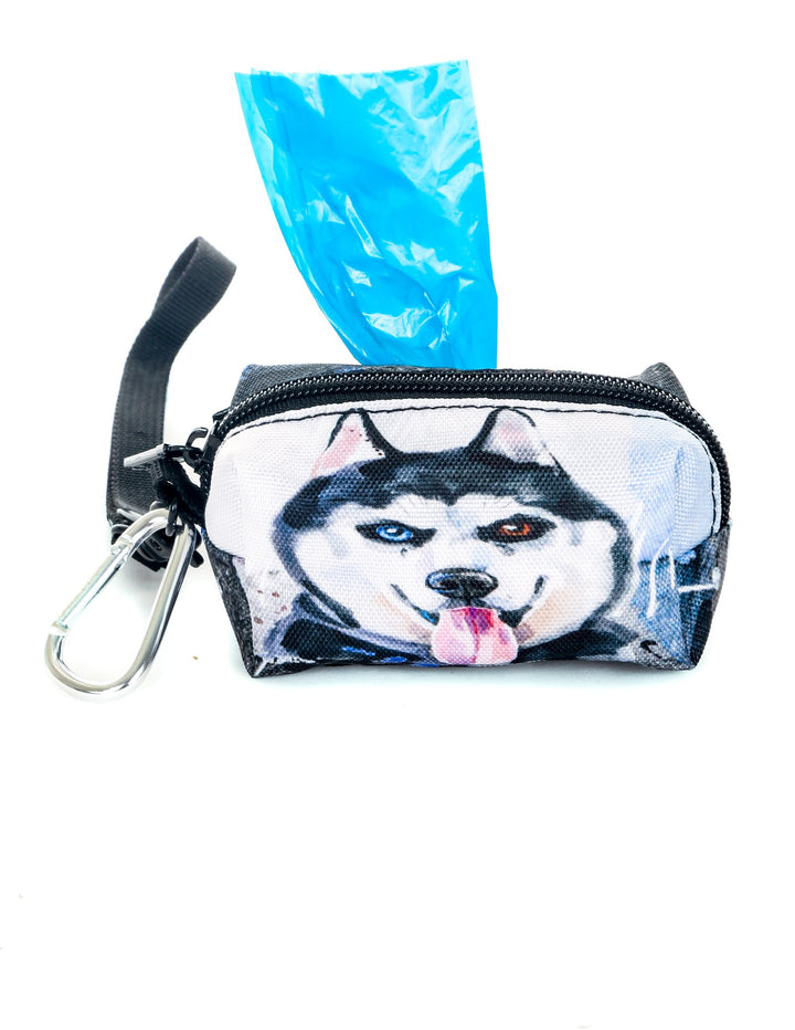 30362: poopyCUTE: Doggy Waste Bag Holder for Fashionable Owner & Dog |DOGGIE Husky