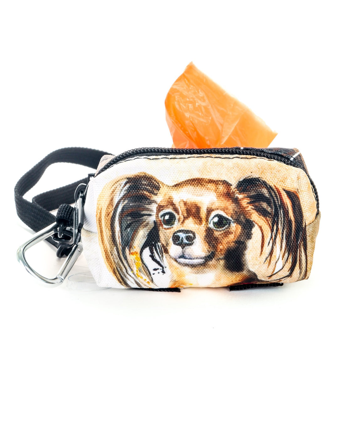 30364: poopyCUTE: Doggy Waste Bag Holder for Fashionable Owner & Dog |DOGGIE Long-hai Red toy terrier