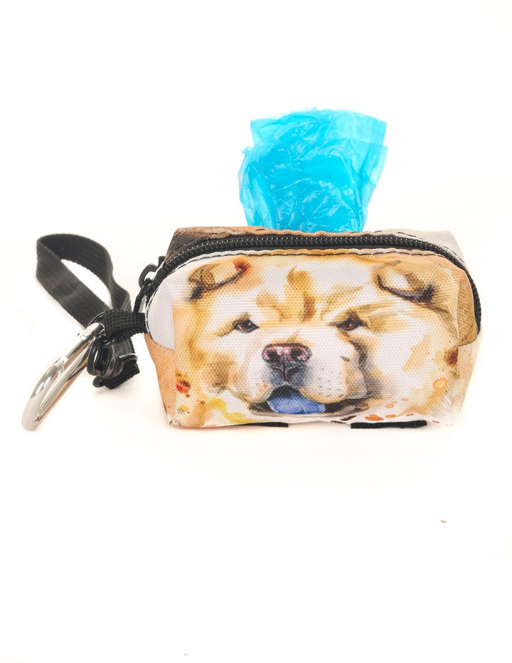 30365: poopyCUTE: Doggy Waste Bag Holder for Fashionable Owner & Dog |DOGGIE Chow-Chow