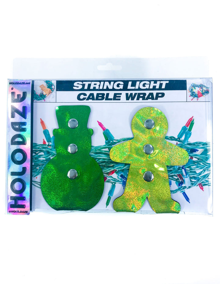 43014: HOLO.DAZE Holiday Cable Wraps Snow Ginger: LASER Green Gold