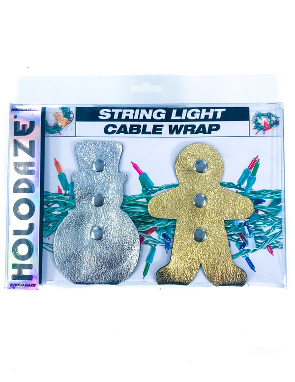 43032: HOLO.DAZE Holiday Cable Wraps Snow Ginger: KRINGLE Gold Silver