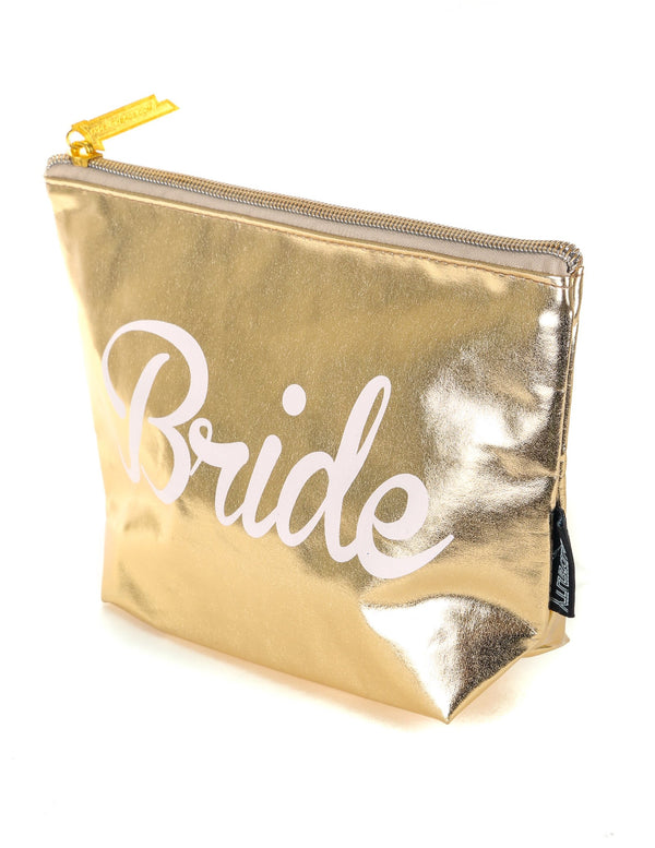 60015: Zip Pouch: BRIDE Metallic Gold
