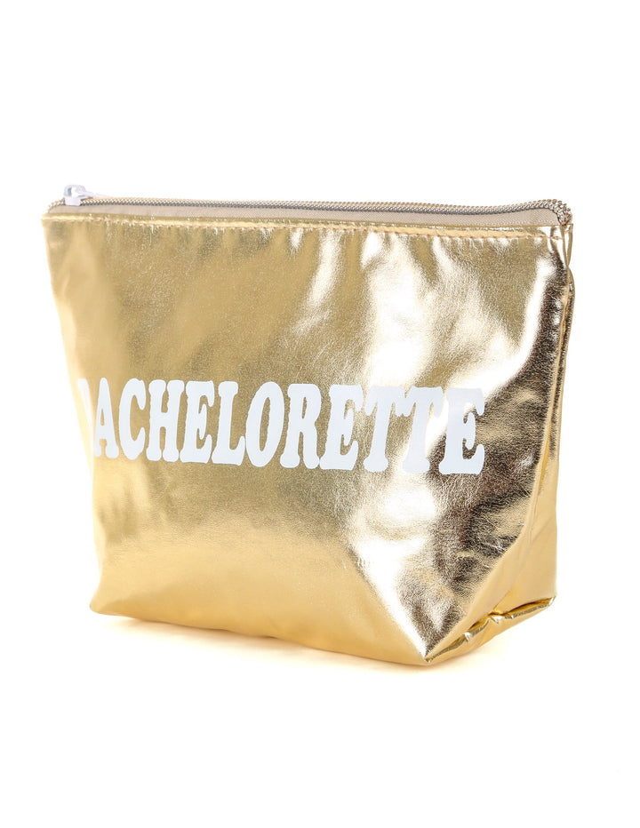 60017: Zip Pouch: BACHELORETTE Metallic Gold