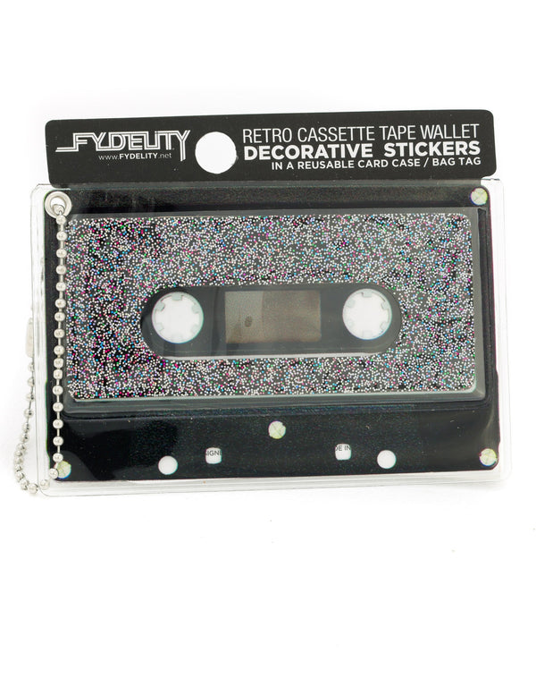 70229: Retro Cassette Tape Wallet |"Make A Mixed Tape" |DIY-Fashion Stickers & Bag Tag |INTERPLANETARY Spectral