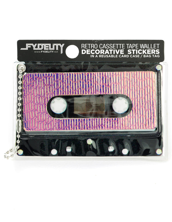 Retro Cassette Tape Wallet |DIY-Fashion Stickers & Bag Tag |AURA Spectral