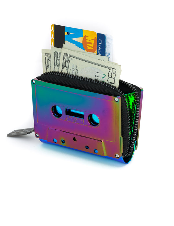 Retro Cassette Tape Wallet | Blank | Electro Black