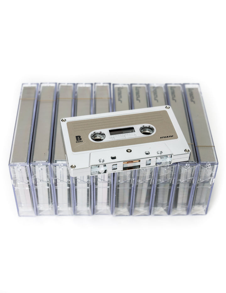 70304: Audio Cassette Tapes |Blank for Recording C-60 Minute |10pcs Brick |Silver CHROME
