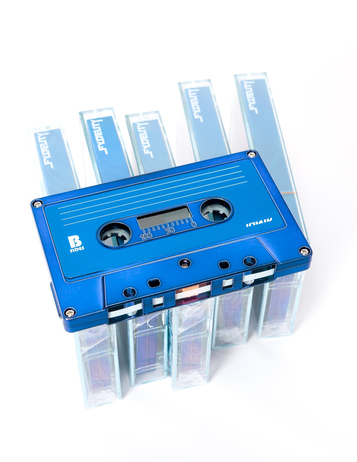 70308-5PK: Audio Cassette Tapes |Blank for Recording C-60 Minute |5pcs Brick |Blue Chrome