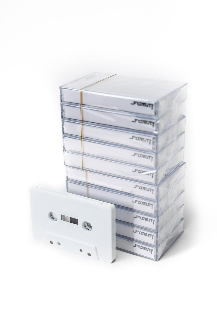 70330: Audio Cassette Tapes |Blank for Recording C-60 Minute |10pcs Brick |WHITE