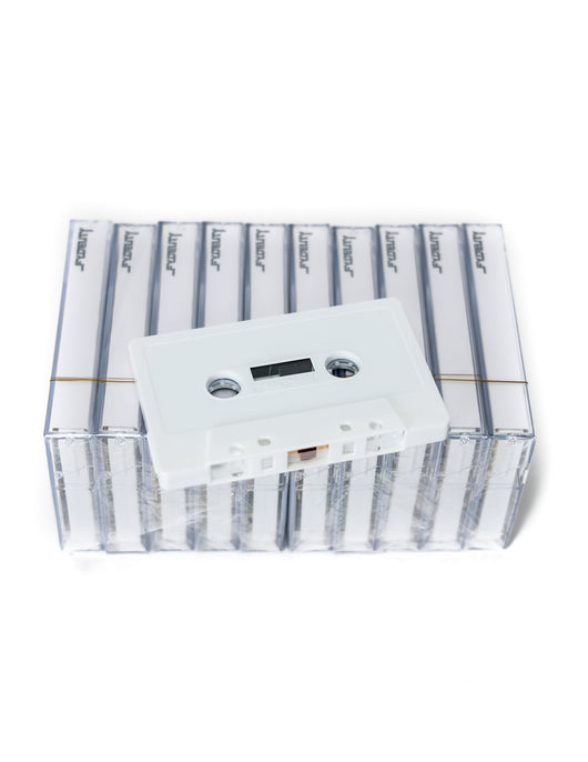 70331: Audio Cassette Tapes |Blank for Recording C-30 Minute |10pcs Brick |WHITE