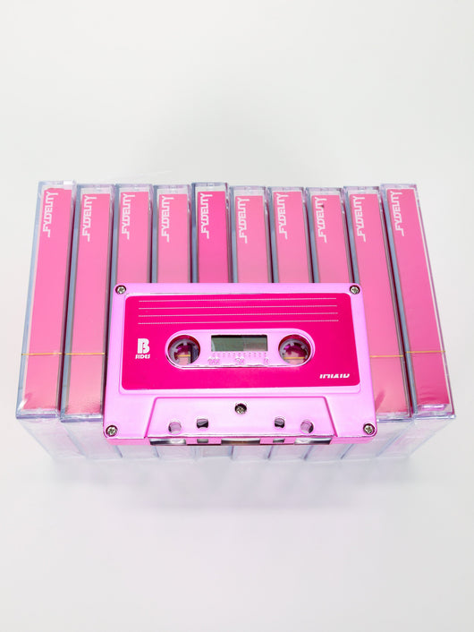 70325: Audio Cassette Tapes |Blank for Recording C-60 Minute |10pcs Brick |Pink Chrome