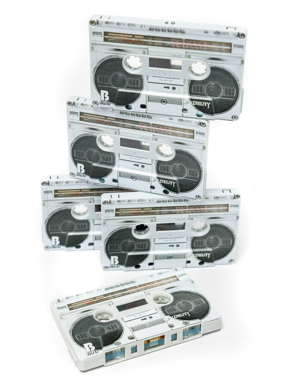 70348: Audio Cassette Tapes |Blank for Recording C-60 Minute |5pcs Brick |BOOMBOX