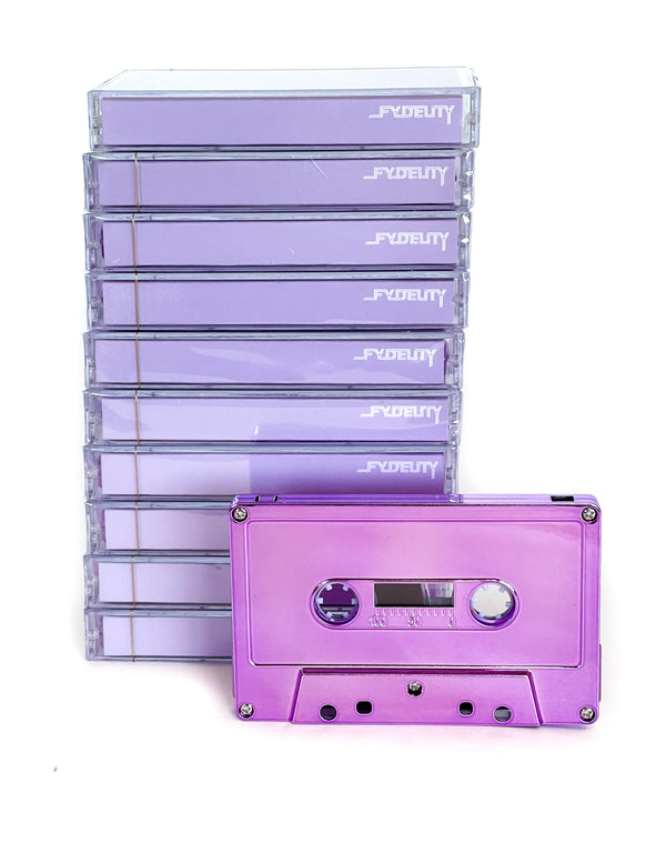 Audio Cassette Tapes |Blank for Recording C-60 Minute |10pcs Brick | Lavender Chrome