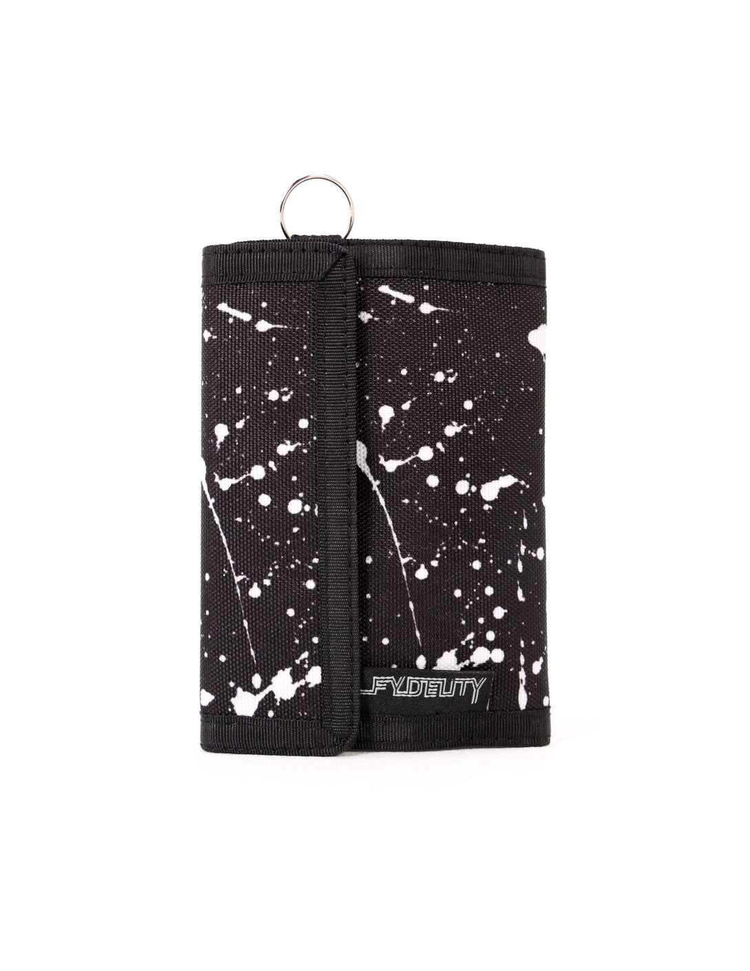 80712: 80's Wallet |Bi-Fold w/ RFID Wireless Data Theft Protection |BLACK SPLATTER