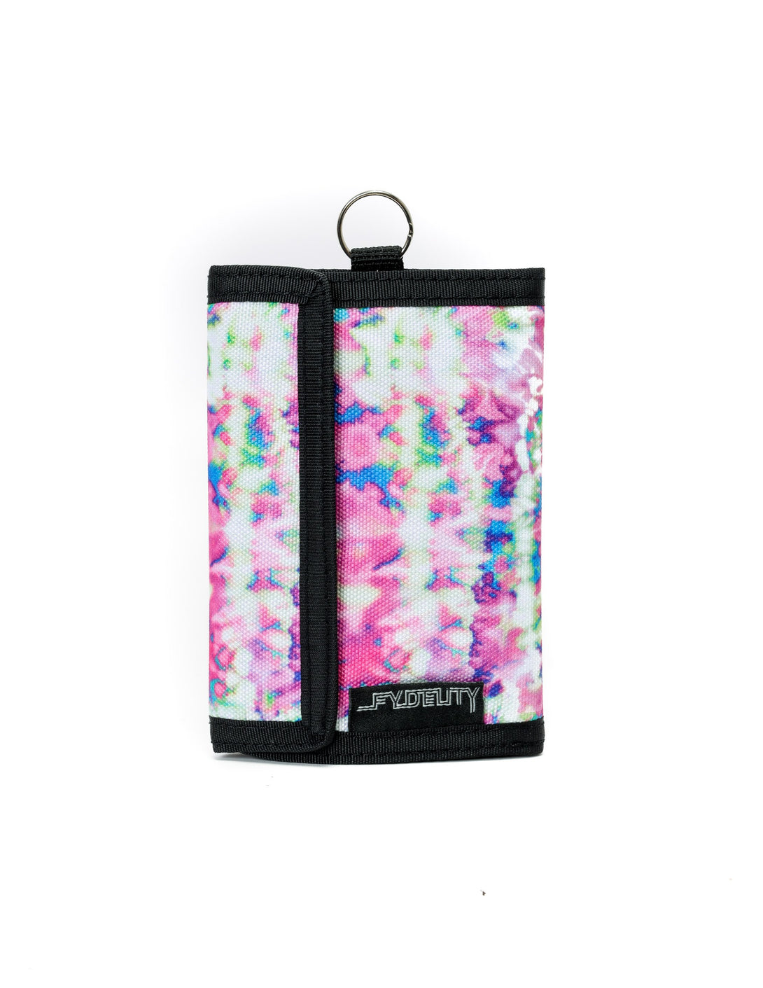 80743: 80's Wallet |Bi-Fold w/ RFID Wireless Data Theft Protection |Tie-Dye  Pink Crackle