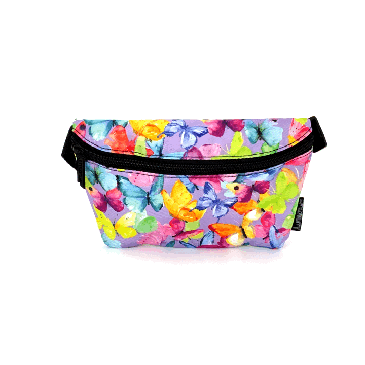 82899: Fanny Pack |Ultra-Slim Skinny Low-Profile Belt Bum Bag |BUTTERFLY
